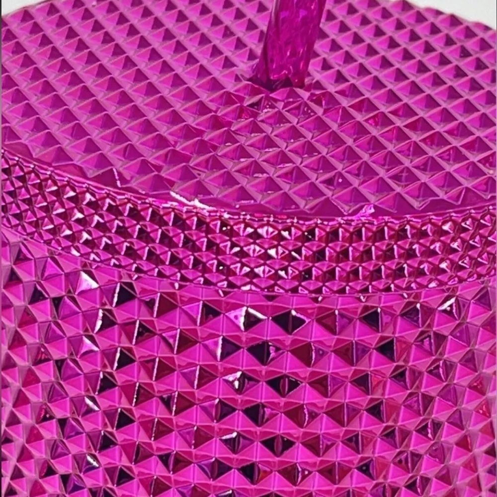 NWT STARBUCKS 2022 Sangria Bling Plastic Cold Cup SET 24oz & 16oz Limited Edit. - Picture 11 of 12